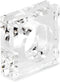 Huang Acrylic Set of 4 Square Beveled Napkin Rings (clear) for table settings, decor, entertainment, parties, and weddings...