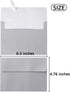 50 Pieces Metallic Color Self Seal Envelopes for Greeting Cards, Invitations, Postcards (Silver, 4x6)...