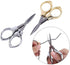 Portable Scissor Keychain Small Mini Folding Scissors Stainless Steel Cutter with Keyring Hole Glassess Shaped Scissors for Travel/School/Office/C...