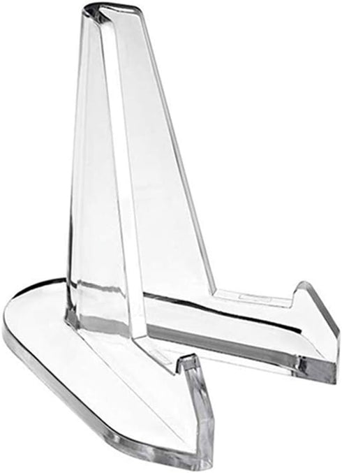 Display Stand, Stable Plates Stand, Transparent Acrylic Plastic Easels or Stand Plate Holders, Tabletop Art Home Decoration...
