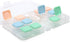 6 Pack Contact Lens Case, Portable Flip Top Contact Lenses Holder Cases with Remover Tool Tweezers Contact Solution Bottle Clear Contacts Storage ...
