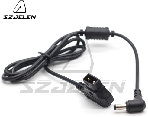 Right Angle DC Power Cable,D-Tap to 12V DC5.5X2.5mm Right Angle Power Cable for KiPRO LCD Monitor DSLR Rig Power V-Mount Battery (DC Straight Cabl...