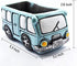 Green Bus Succulent Planter Pots, Small Plants Pot with Drainage Hole, Flower Pots Plant Containers for Home Indoor Outdoor Garden Decoration Pot...