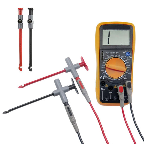 Wire Piercing Probe Clip, 2Pcs Insulation Piercing Clip Test Probe Automotive Test Cable Kit Auto Car Repairing Multimeter Testing Tool...