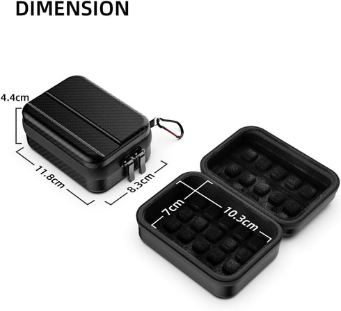 SUREWO Mini Pro Carrying Case for GoPro, Hard Shell Travel Storage Case for Hero 12/11/10/9/8/7/6/5/4,DJI Osmo Action 4/3,AKASO,Campark Camera and...
