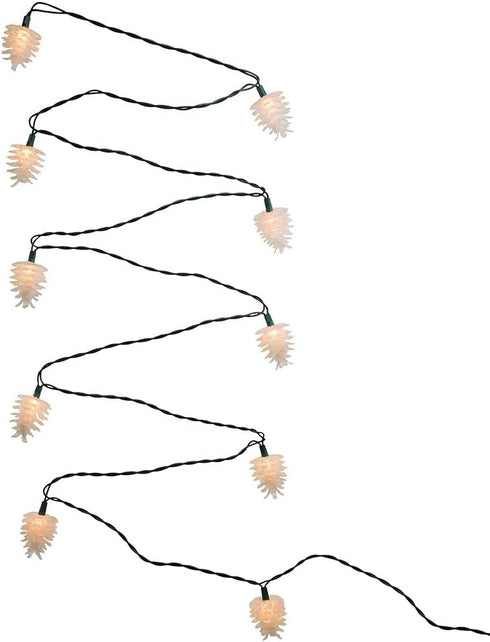 Kurt Adler 10-Light Clear Pinecone Light Set...