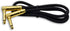 1/4" TS to 1/4" TS Right Angle Gold Speaker Cable, 3 Feet Black, Pack of 2...
