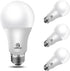 Energetic 100W Equivalent, A19 LED Light Bulb, Warm White 3000K, E26 Base, Non-Dimmable, 1600LM, UL Listed, 4-Pack...