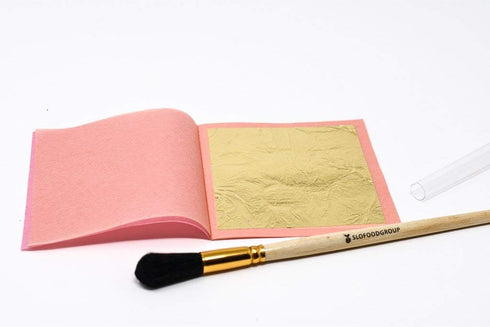 Slofoodgroup Gilding Brush, Gold Duster Brush Round Oval (Size 2)...