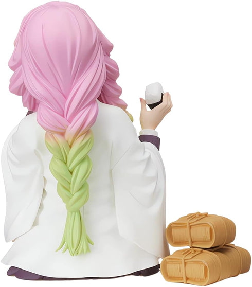 Mitsuri Kanroji Action Figure Ghost Slayer Figure Eat Rice Balls Series Action Figure Toys Collection Anime Sitting Pose Character Action Figure O...
