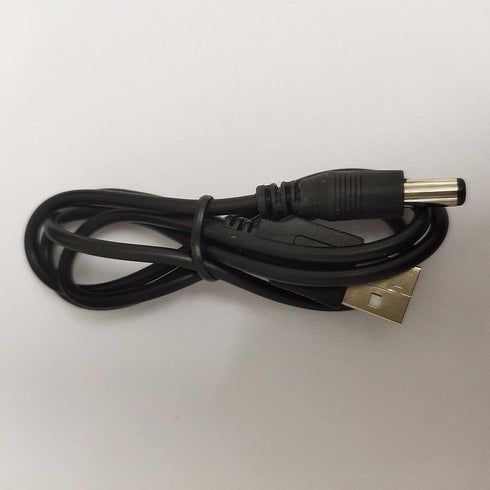USB Cable 5.5mm/2.1mm 5V DC Barrel Jack Power Cable (Black, 100cm) for VoIP Phone Router, Portable Power Source, Serato DJ Controller,MP3,Nextbook...