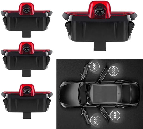 Car Led Door Logo Light Ground Courtesy Door Light Projector 4Pcs Compatible with C Class W204 C200 2008-2013 C230 C280 2008 C260 C300 2010-2014.....
