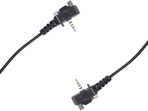 Caroo VX-261 Earpiece Headset with PTT Mic for Motorola Yaesu Vertex Standard Radio EVX-261 VX-230 VX-231 Walkie Talkie 2 Way Radio G Shape...