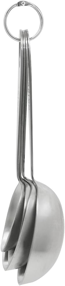 Lindy's MPC4 4-Piece Stainless Steel Measuring Scoop Set,Silver, 9 inches long...