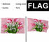 Swono Tulip Flowers Flag 3x5 Ft Pink Blooming Flower Happy Mother's Day Flag Big Flag for Outdoor Indoor Office Workplace Home Garden Business...