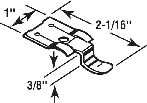 Prime-Line T 8500 3/8 in. x 2-1/16 in. Spring Steel (4-Pack) Storm Window Snap Fasteners...