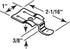 Prime-Line T 8500 3/8 in. x 2-1/16 in. Spring Steel (4-Pack) Storm Window Snap Fasteners...