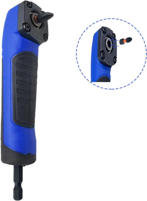 Right Angle Drill Attachment,90 Degree Drill Adapter Electric Screwdriver Repair Tool Right Angle Attachment Extension Screwdriver Socket Holder D...