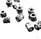 120pcs Tibetan Antique Silver Filigree Tube Beads 6mm in Dia. Column Spacer Loose Beads Hollow Charms Pendant DIY Bracelets(P233) Necklace Jewelry...