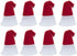 Christmas Crafts Tiny Gnome Felt Santa Hats - 8 Count - 1 x 2 Inches...
