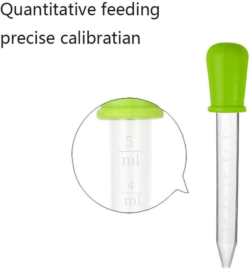 5ml Liquid Droppers Medicine Silicone and Plastic Pipettes Eye Dropper with Bulb Tip for Kids Candy Molds (8 Pack)...