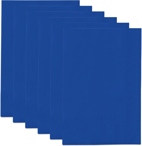 qiqee Klein Blue Dinner Paper Napkins Guest Disposable Hand Paper Towels for Birthday, Wedding,Party Cocktail,Lunch, Dessert,Kitchen?192 Count,13 ...