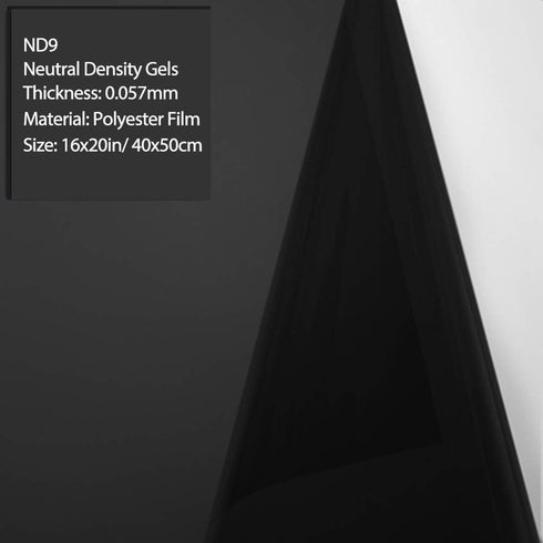Lighting Neutral Density Gels Filter Sheet 16x20 inches Kit, ND3,ND6,ND9 for Photo Studio Video Flashlight Led Light Photography, 6 Packs...