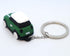 Keychain with MINI Cooper(Silicone Model), 3D OM, Stylish Cute Adorable, Silver Chain (Green) (KM1-DG)...
