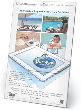 Clear Disposable Protective Sleeves for Most 10" Tablets, 10CT Pack...
