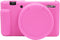 Camera Case for Sony ZV-1 Camera Removable Lens Cover,Anti-Scratch Silicone Soft Camera Case Compatible with Sony ZV-1 ZV1 Camera(Pink)...