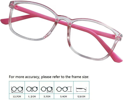 Children Stylish Cute Glasses Frame Without Lenses Pack of 3...