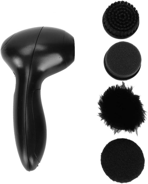 Electric Spin Scrubber Shoe Polishers, Handheld Electric Portable Shoe Brush Shoe Polishing Tool, Drill Scrub Brushes Kit, Handheld Dust Cleaner S...