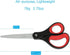 LIVINGO Scissors, 8" Scissors All Purpose 3-Pack, Titanium Ultra Sharp Scissors for Office Home School Sewing Fabric Craft Supplies, Premium Stain...