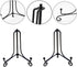 8 inch Anti-Slip Display Pictures Stand, Black Easel Picture Frame Holder Stand, Iron Plates Display Photo Holder Stand for Books, Tabletop Artwor...
