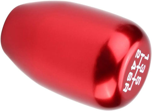 Gear Shift Knob, Car Universal Modification Manual Knob Gear Shift Head Shifter 6 Speed (Red)...