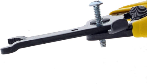 IDEAL Electrical 45-615 Reflex Super T Stripper - 8-18 AWG Solid, Yellow, Wire Stripper, Plier Nose, Slide Lock, Textured Grips...