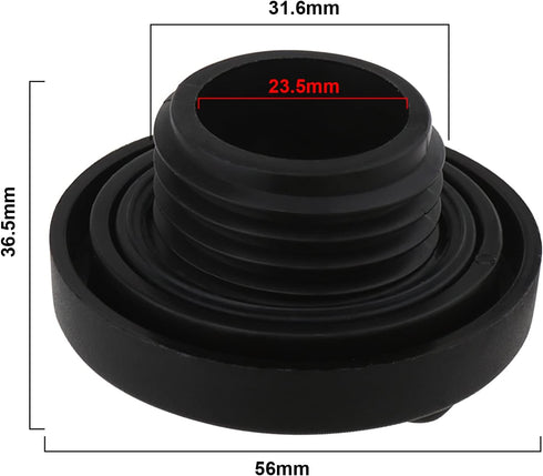SING F LTD Engine Oil Filler Cap Tank Cover Compatible with Honda Civic Fit CR-V Element Pilot Ridgeline Accord Odyssey Acura MDX RL TL RSX 15610-...