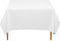 Lann's Linens - 70" Square Premium Tablecloth for Wedding/Banquet/Restaurant - Polyester Fabric Table Cloth - White...