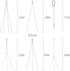 Chain for Hanging Plants, Hanging Basket Chains Replacement 4 Point 22" Heavy Duty Stainless Steel Wire to Hang Wooden Orchid Planter/Flower Pot/B...