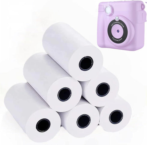 5 Rolls Print Paper for WEEFUN Instant Print Camera Kids Camera 1080P HD Digital Camera to Age 6-12 Boys and Girls Birthday Gifts...