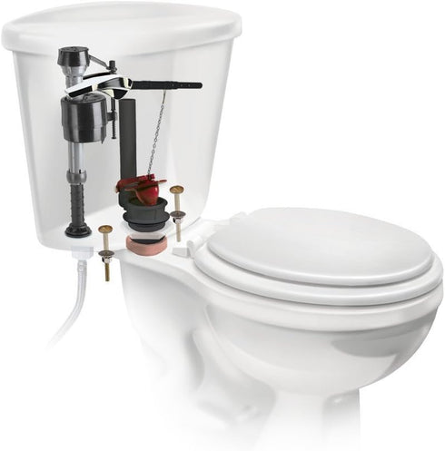 Fluidmaster 400AKR Universal All in One Toilet Repair Kit for 2-Inch Flush Valves, Easy Install...