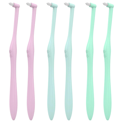 End Tuft Orthodontic Toothbrush for Braces, Soft Bristles, 6 Count...