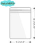 Jewelry Pouch Clear Self Seal Plastic Zipper Bags for Necklace Bracelet Packing Storage Transparent PVC Lock Pouches, Pack of 48...