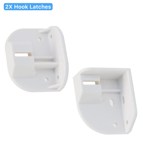 GRENFU Extra Wide Baby Gate Replacement Parts Kit Retractable Baby Gates Retractable Dog Gate Full Set Accessories Long Baby Gate Wall Mount Hardw...