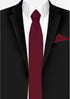 Jacob Alexander Men's Slim Width 2.75" Solid Color Tie...
