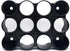 Adhesive Wall Mounted 12 Slot Coffee Pod Holder and Organizer. Space Saving Storage Rack Compatible with K Cups Saves Room in Drawers, Cupboards a...