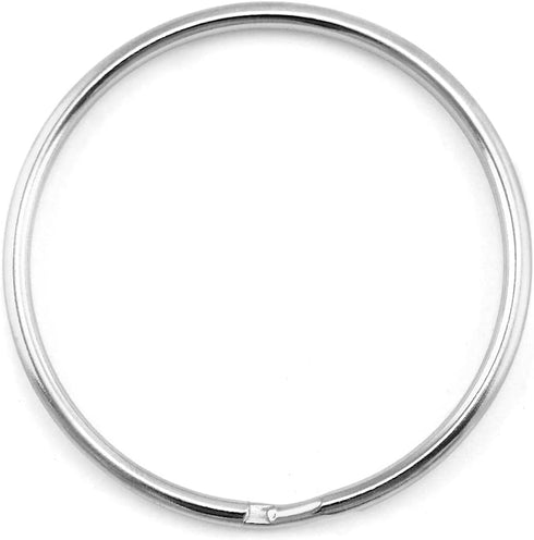 QWORK Key Ring, Set of 20, 2 Inch Large Open Key Ring - Sturdy Key Chain Ring for Keychain and Crafts...