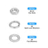 Hex Nuts Assortment Kit (#8-32 Hex Nuts with #8 Flat Washers & Split Lock Washers) 150Pcs, 304 Stainless Steel Hexagon Nut Hardware Kit...