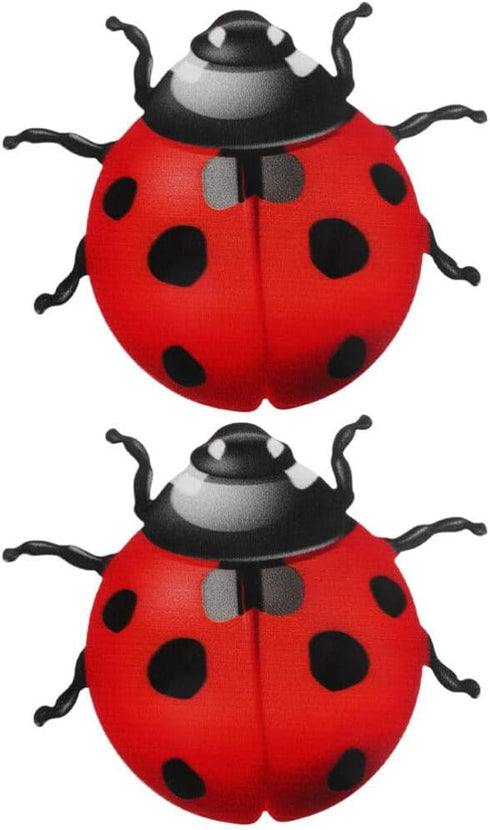 Luxshiny 2pcs Metal Garden Decor for Outside Cute Ladybugs Yard Art Lawn Ornaments Wall Sculptures Statues Fence Patio Garden Outdoor Decorations ...