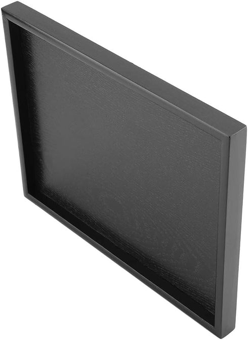 Solid Wood Serving Tray Rectangle Shape Tea Coffee Drinks Plate Snack Food Meals Breakfast Restaurant Platter Dining Tableware(12.5 x 9.45 inch)...